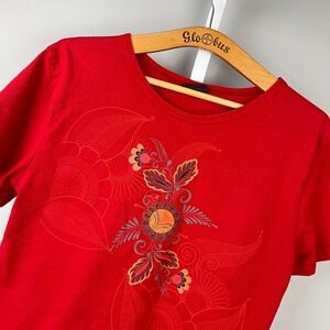 Vintage Y2K Arizona Sonora Desert Museum Cropped T-Shirt S/M? Red Graphic Print